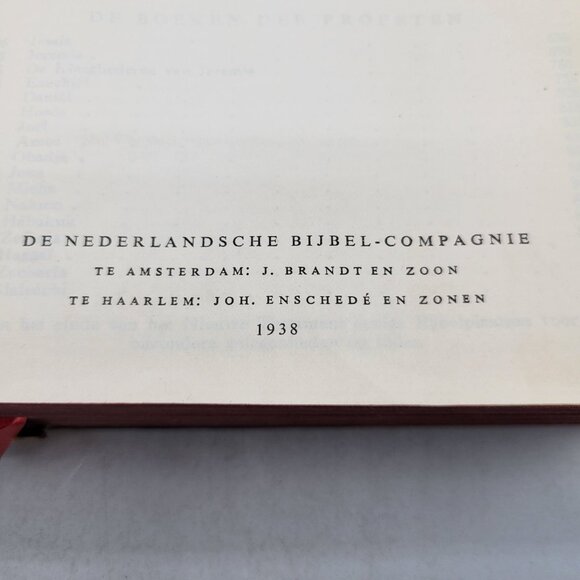 1938 Bijbel Dutch Bible Hardcover Black Leather With Family Photos and Tree - Picture 14 of 16